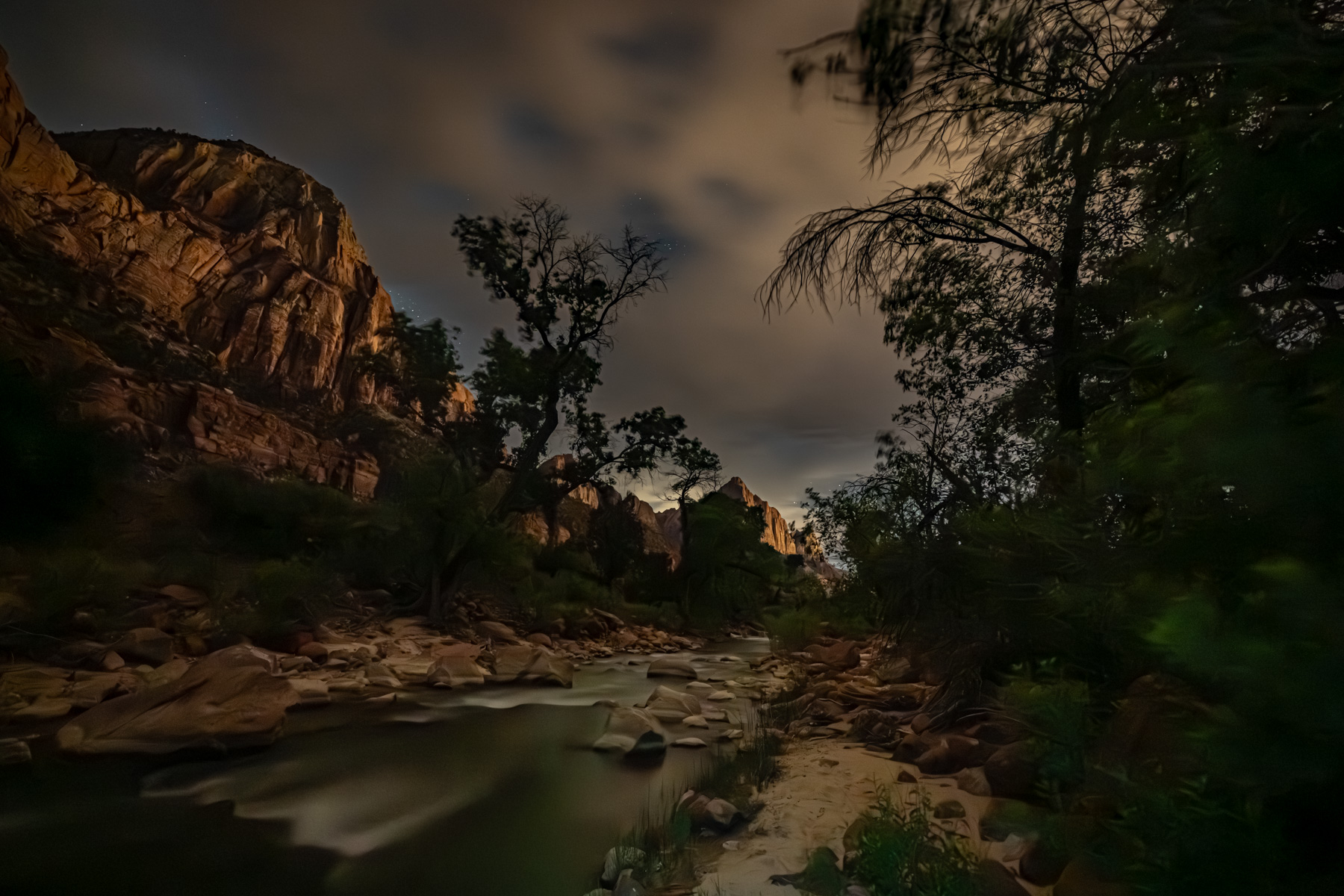 Zion Clouds glossy metal print