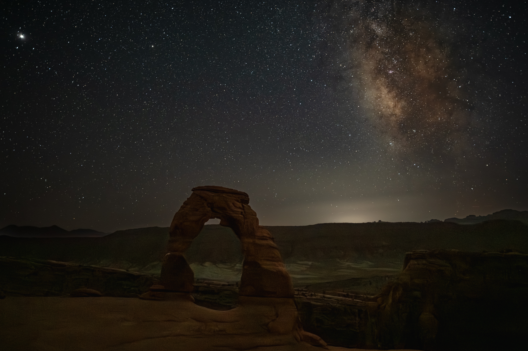 Delicate Arch under the Milky Way